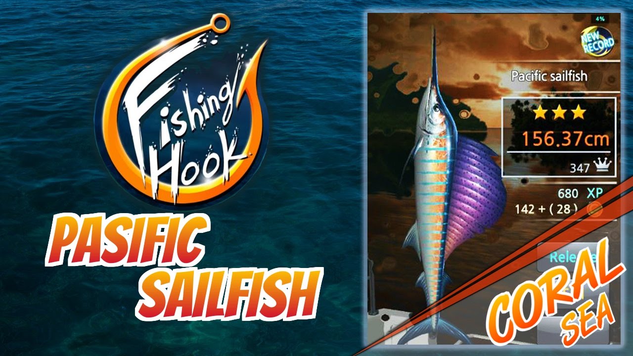 Fishing Hook Game For Android  CORAL SEA - Pasific Sailfish 