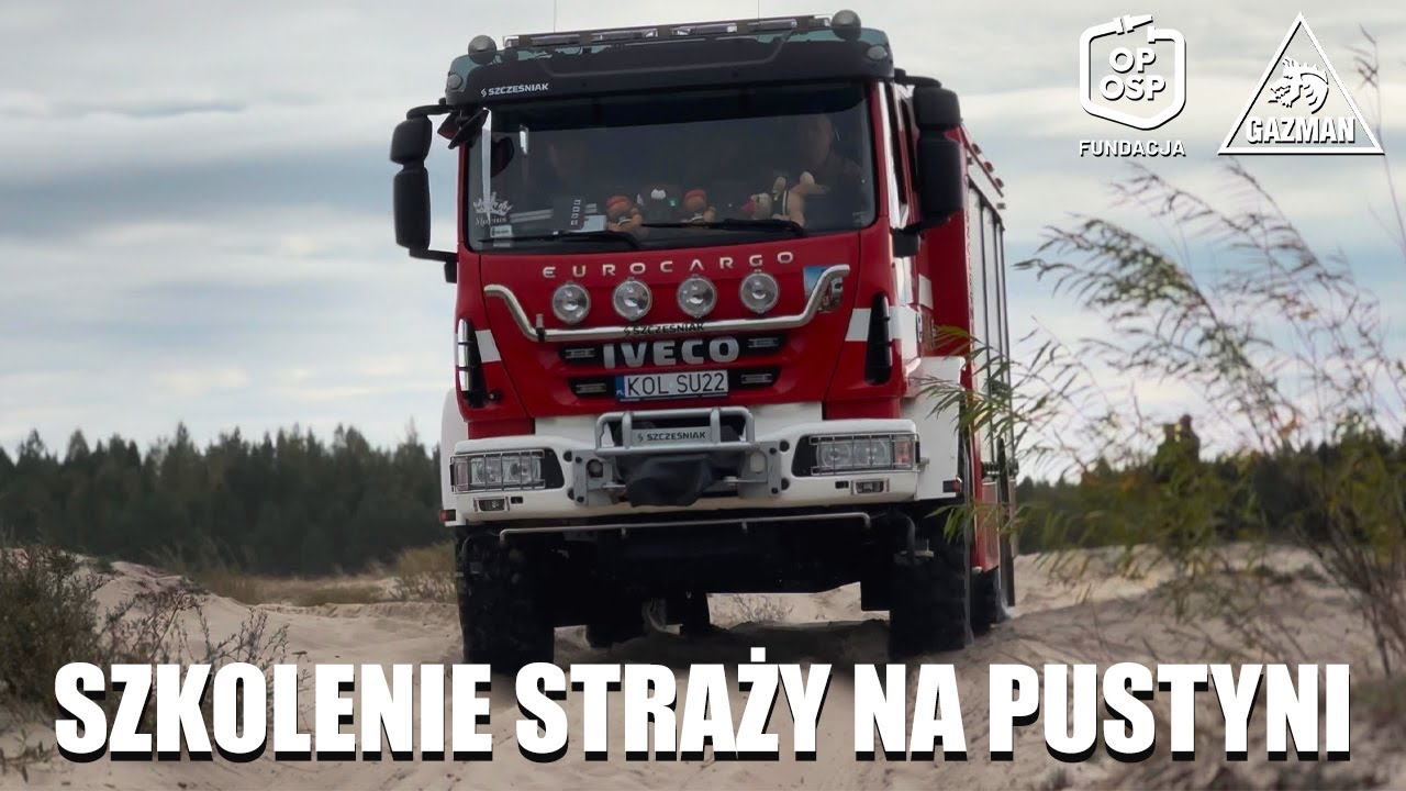 Szkolenie dla straży pożarnej z jazdy w terenie 07.10.2023 - Pustynia Błędowska, powiat olkuski