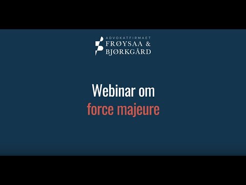 Force Majeure - Webinar