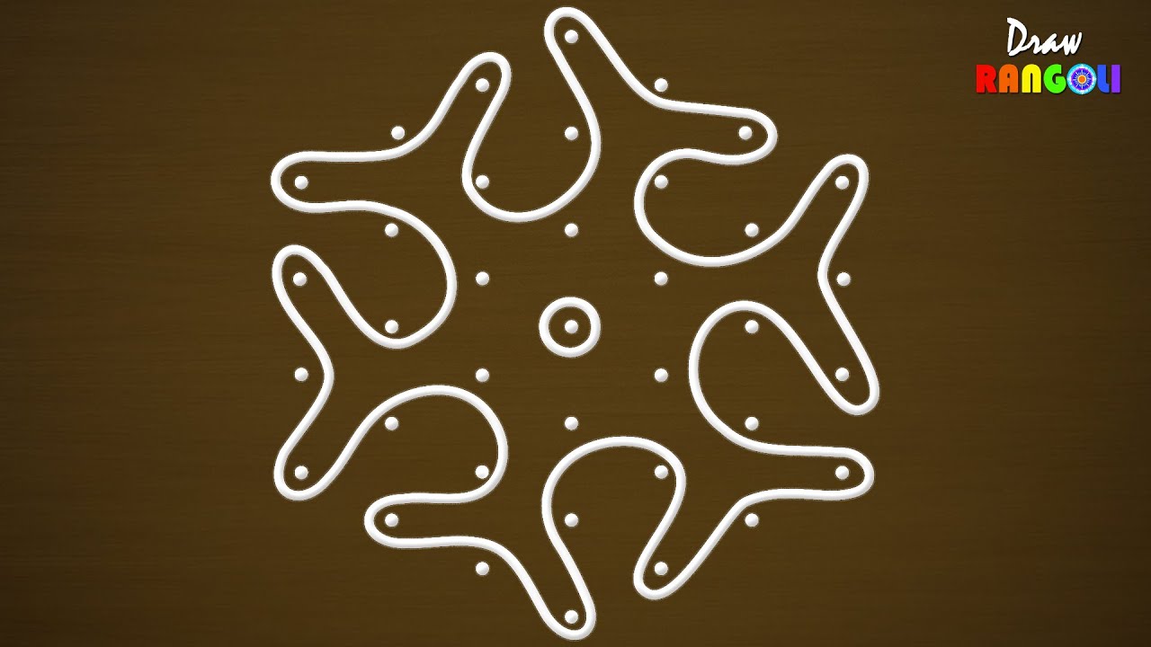Try This New Rangoli  Design With 7*4 Dots | latest Rangoli | Kolam | kotha Muggulu | DrR