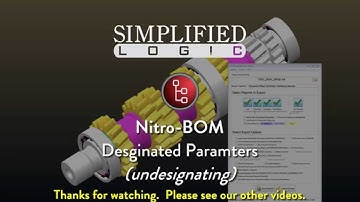 Nitro-BOM, Designated Parameters, UNDESIGNATE