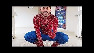 Vice-campe�o do BBB18, Kaysar vira Homem-Aranha e visita crian�as em hospital