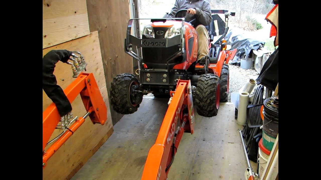 Kubota BX23S Loader Removal Incident with the Backhoe Still On Near