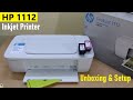 HP Deskjet 1112 Single Function Inkjet Colour Printer unboxing | Home & Office Usage Budget Printer