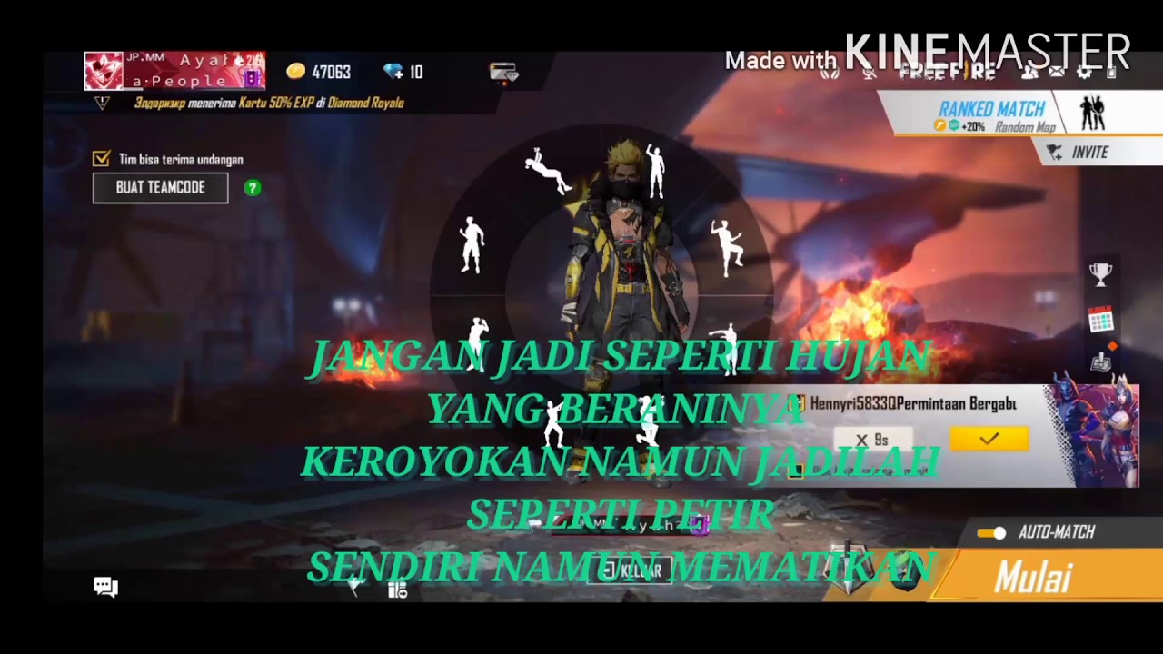 Free Fire Batllegraunds Kuy Mabar Nick ᴶᴾ ᴹᴹ ayah