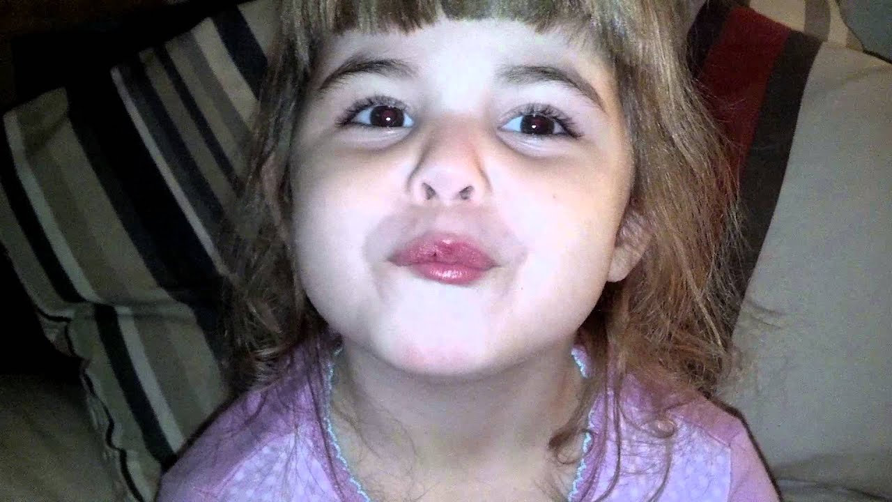 Mia putting on lip gloss...rubbing lips togethet YouTube