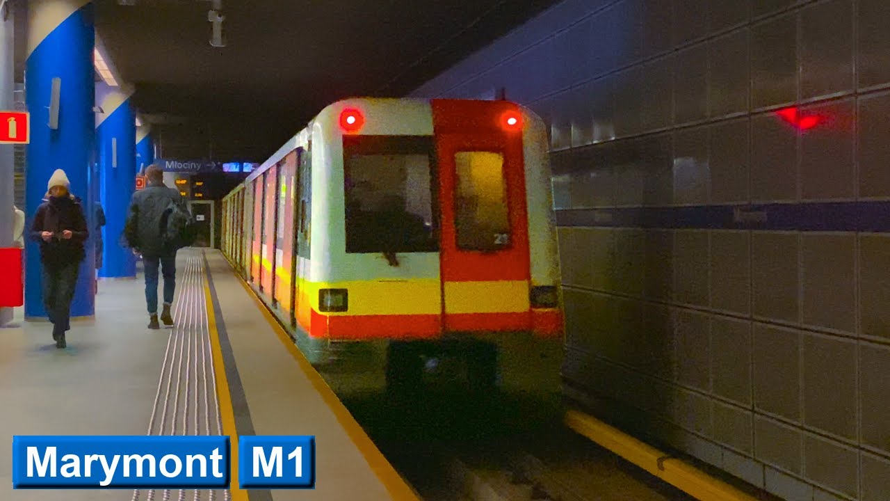Марымонт M1: Варшавский метрополитен ( Alstom Metropolis 98B - Škoda Varsovia - Siemens Inspiro )