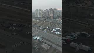 Киев. 25.02.2022. Утро, Троещина.