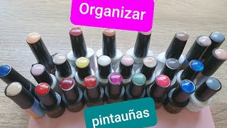 Cómo organizar los pintauñas por colores