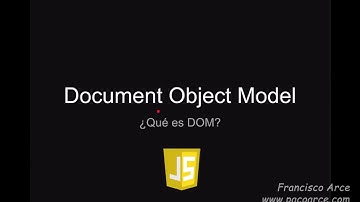 ¿Qué es el DOM, Document Object Model?