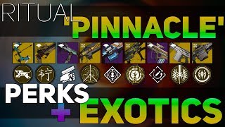 Ritual Pinnacle Weapon Perks Shadowkeep Exotic Weapons Perk Overview Destiny 2 Shadowkeep