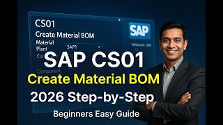 SAP CS01 Create Material BOM 2026 | Step-by-Step Tutorial for Beginners (Easy Guide)