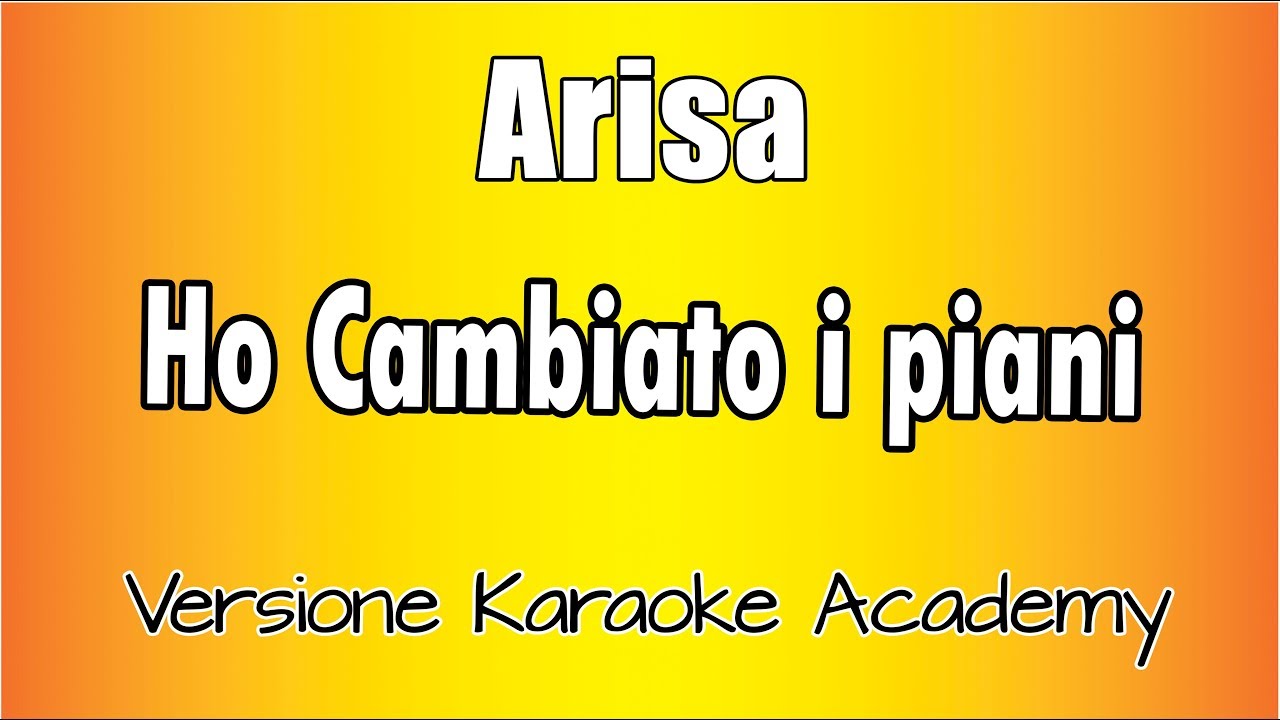 Ho Cambiato I Piani Per Te Testo