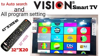 vision smart tv auto search | Smart TV All program setting | Model 43"X30 32"X40 | Wi-Fi connect | screenshot 5