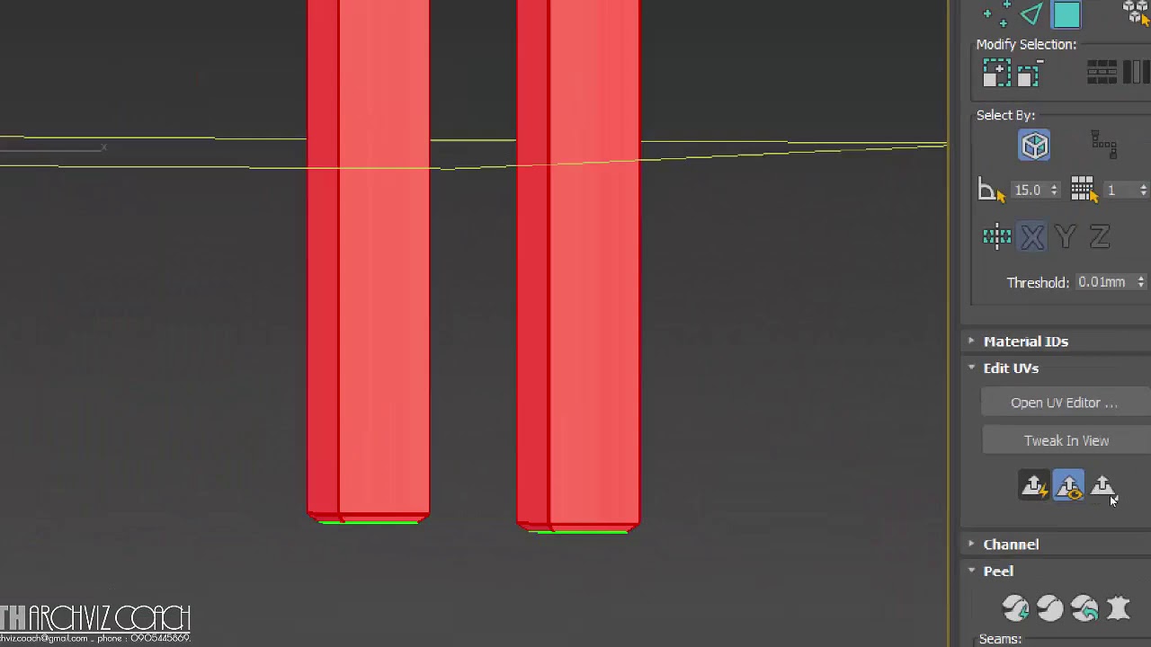 Hướng dẫn Unwrap UVW Mapping 3ds Max - part 05 - YouTube