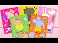 [ToyASMR] Peppa Pig and Friends Rabbit Pony Dog Sticker Book Decorating #paperdiy #asmr #peppapig