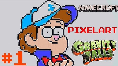 How to make a Gravity Falls Dipper Pixelart! | Minecraft Pixelart Tutorial