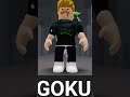 GOKU IN ROBLOX #dragonballz #dragonballsuper #goku #roblox
