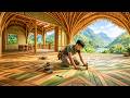 The talented man builds a stunning bamboo house using raw natural materials in just 80 days