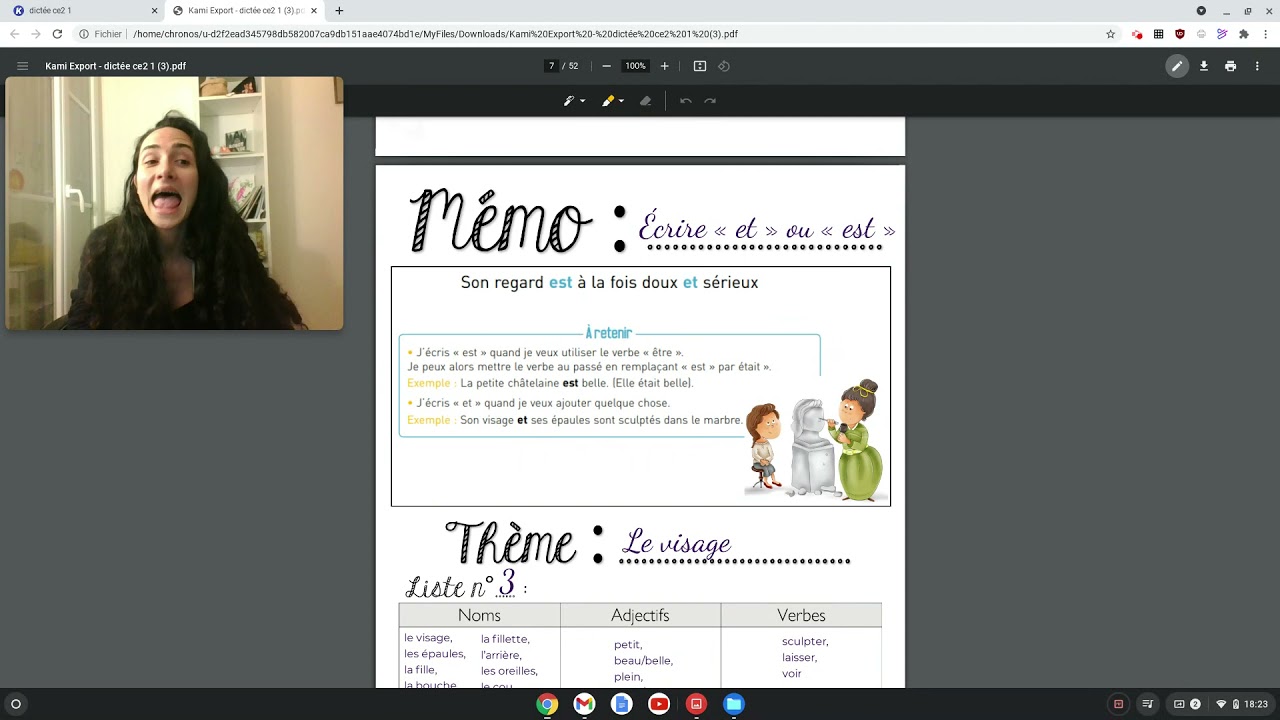 Dictee La Petite Chatelaine Youtube