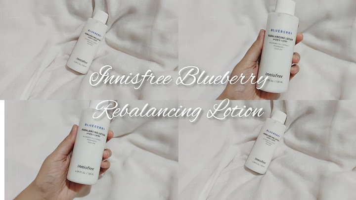 Innisfree blueberry rebalancing skin lotion review