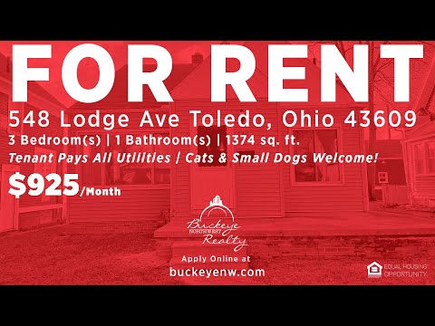 548 Lodge Ave, Toledo, OH home video tour