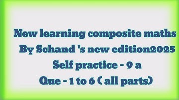 new learning composite maths class 6 self practice 9 a | schand class6 ex 9a | symmetry exercise 9 A