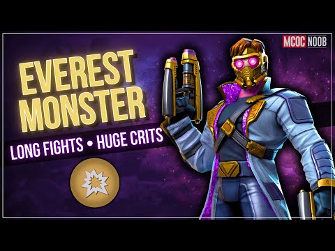 The Everest Monster | Star-lord (stellar Forged) | Long Fights & Huge Crits (mcoc)