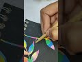 Satisfying leaf drawing on scratch note shorts youtubeshorts shortviral mystiqueart