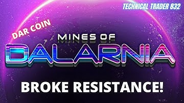 MINES OF DALARNIA | DAR COIN |BROKE RESISTANCE | QUICK ANALYSIS | GAMING COIN