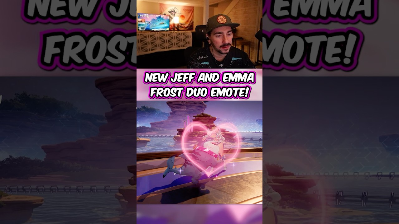 Новая эмоция дуэта Джеффа Земельной Акулы и Эммы Фрост в Marvel Rivals!