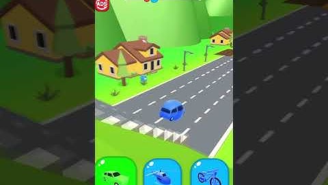 SHAPE SHIFTING 🚙🚲🚁 Gameplay All Levels Walkthrough ios,Android Mobile Game, Level 16 #shorts