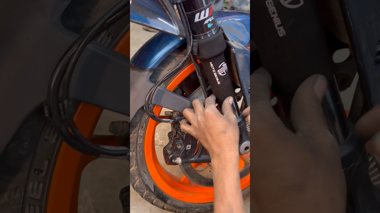 MG suspension protection on KTM Duke gen 3 