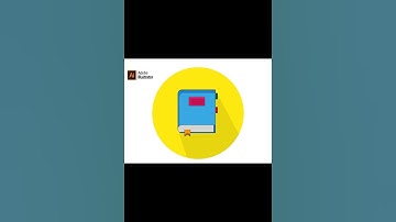 How to make a Book illustration Icon Adobe illustrator   Shorts