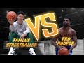 FAMOUS STREEBALLER VS PRO PLAYER!!WHICH STYLE WINS?! NO DRIBBLE LIMIT AND 3 DRIBBLE LIMIT
