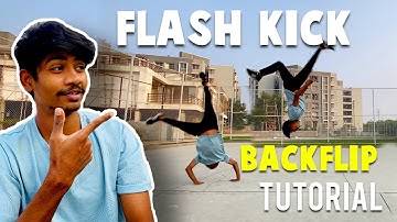 How to backflip flash kick/ backflip tutorial in Hindi/hyperhook aashish
