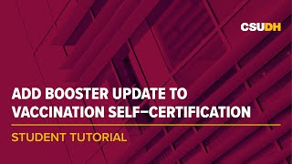 Add Booster Card to Self-Certification | Student Tutorial screenshot 5