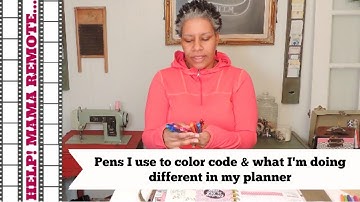 Color Coding in my Planner