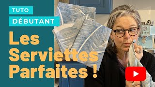 Comment coudre des ourlets de pro pour serviettes et nappes (couture en onglet)