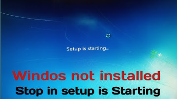 Windows Not install| Stop in Setup is Starting| Windows 7 installing problem in Desktop