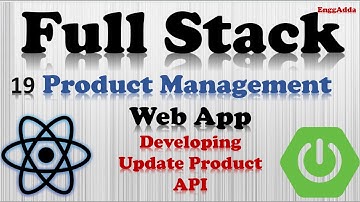 Full Stack Web App | React | Spring Boot |Developing Update Product  API in Backend | L19