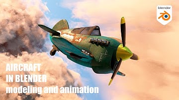 Aircraft in Blender tutorial video (animation) final part
