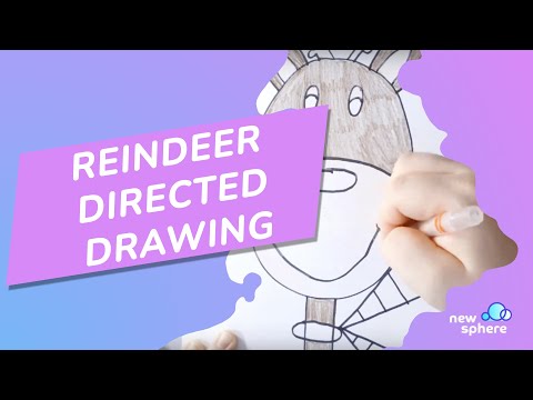 Reindeer Directed Drawing