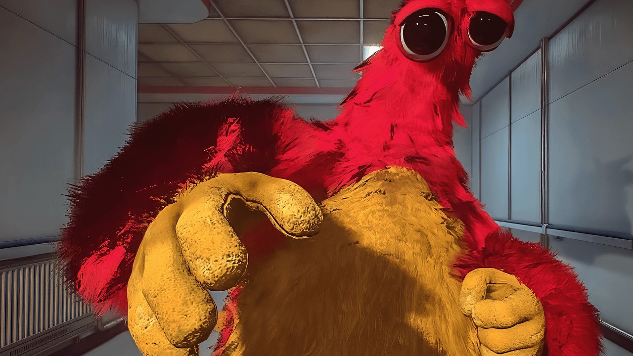 Chum Chompkins SWALLOWS US to SAVE US from the PROTOTYPE Poppy Playtime Chapter 5 (Belly Cutscene)