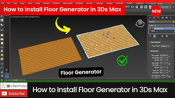 How to install Floor generator in 3Ds Max Tutorials