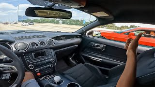 Hellcat Tries To Bully The Wrong Shelby GT350..