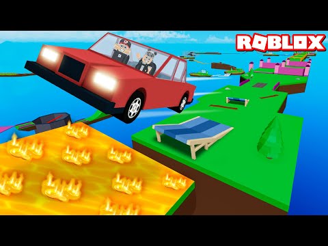 Araba ile Parkur?? Sakın Düşme - Panda ile Roblox Car Obby