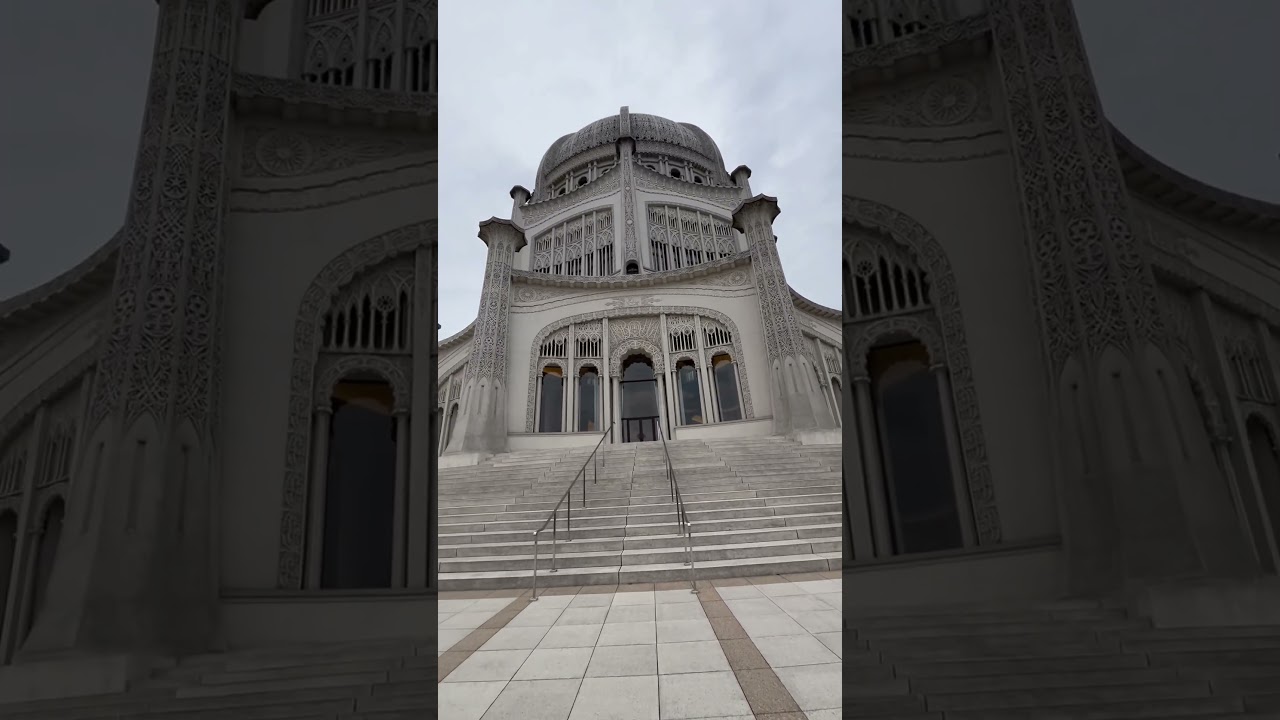 Conocimos el Templo Baháí House Of Worship en Chicago Illinois 😱