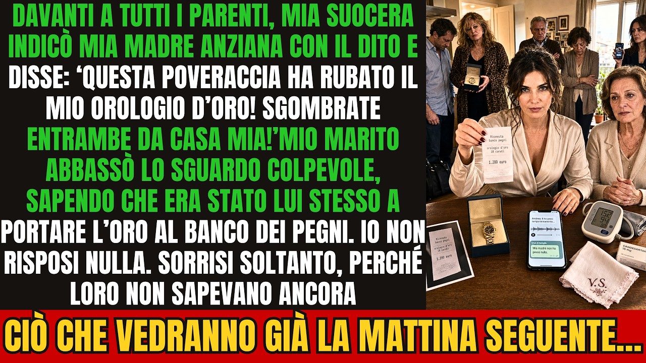 La festa di compleanno di mia suocera sembrava una scena perfetta: i parenti, i brindisi, i soliti pettegolezzi. Poi, a tavola, ha fissato mia madre e ha gridato: «Dov’è Vera Santoro?». Nel giro...