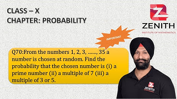 From the numbers 1, 2, 3, …, 35 a number is chosen at random. Find the probability that the chosen..